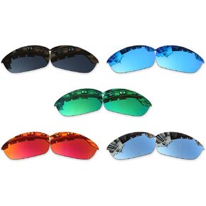 Vonxyz Set of 5 Lenses Replacement for Oakley Half Jacket 2.0 OO9144 Sunglass Combo Pack