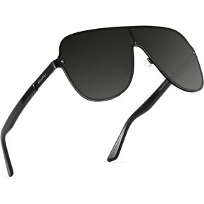 MAXJULI Polarized Sunglasses for Men and Women with Big Heads UV400 Protection Sun Glasses Ideal for Driving Golf 8132