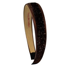 Girls Satin and Glitter Arch Headband (Light Pink)