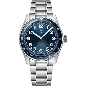Pagani Design Men's Watch Automatic GMT Wristwatch for Men with Stainless Steel Strap Japan NH34A Movement Sapphire Glass Waterproof Luminous Classic Business