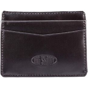 Big Skinny Men's Leather Open Sided Mini Skinny Card Wallet
