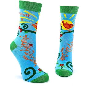 What a F-ckity-Doo-Dah Day Funny Saying Colorful Novelty Socks for Women - 1 Pair, Fits Shoe Size 5-10