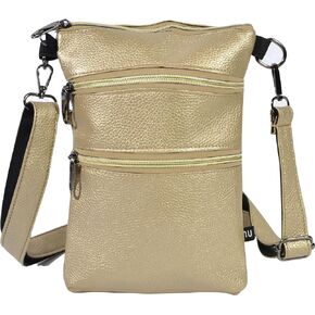 Nupouch Anti-theft 3 Zipper Crossbody Detachable Strap Credit Card Holder in Saudi Arabia