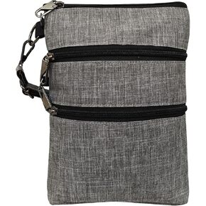 Nupouch Anti-theft 3 Zipper Crossbody Detachable Strap Credit Card Holder in Kuwait