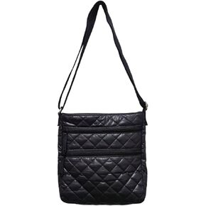Quilted Crossbody bag BLACK Ultra light water repellent Stain resistance