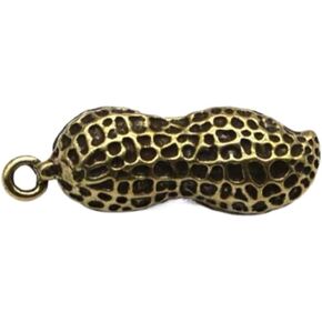 Vintage Brass Peanut Keychain Cute Pendant Peanut Key Accessories for Car Key Chains