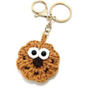 Cute KeyChain Kawaii Crochet Purse Charm Hanging Ornament for Women Girls Handbags
