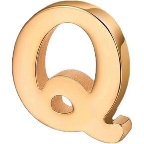 vmcoatdu A-Z Initial Pins 26 Letters Pins 18K Gold Plated and Silver Tone Metal Brooch Breastpin Badge