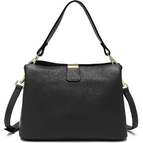 Women Genuine Leather Bucket Shoulder Bags Soft Crossbody Purses for Lady Handbag