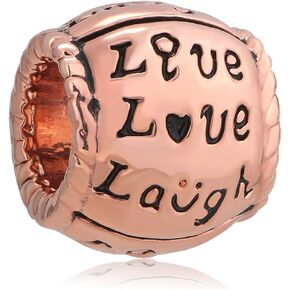 Live Love Laugh Charm Beads For Bracelets
