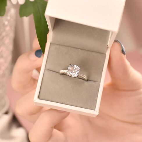 SHELOVES سوليتير القلب تشيكوسلوفاكيا خواتم الخطبة مجموعة فضة الزفاف الفرقة الحرس معززات 5-10 in Kuwait