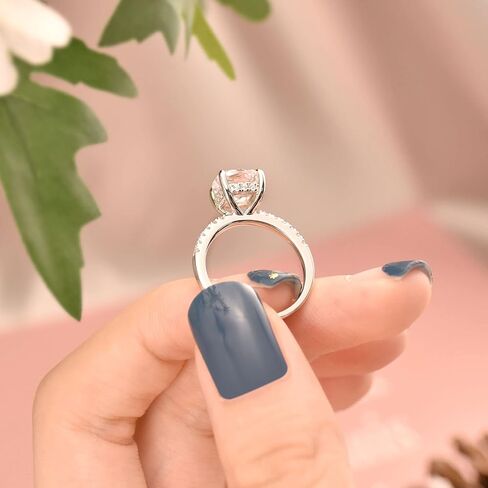 SHELOVES سوليتير القلب تشيكوسلوفاكيا خواتم الخطبة مجموعة فضة الزفاف الفرقة الحرس معززات 5-10 in Kuwait