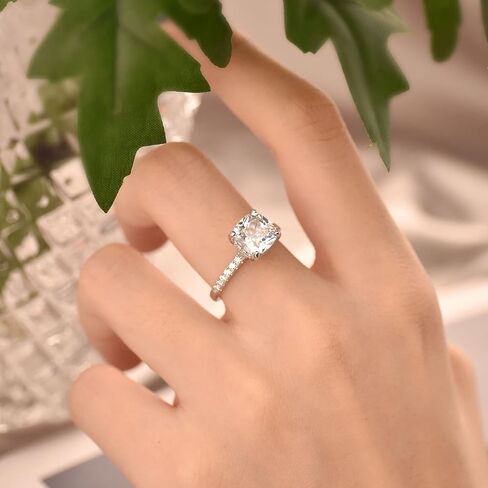 SHELOVES سوليتير القلب تشيكوسلوفاكيا خواتم الخطبة مجموعة فضة الزفاف الفرقة الحرس معززات 5-10 in Kuwait