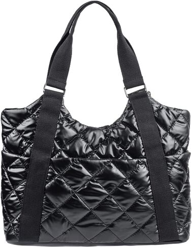 حقيبة حمل مبطنة من النايلون متوسطة الحجم مقاومة للماء وحقائب كتف كاجوال خفيفة الوزن منتفخة للنساء الممرضة in Kuwait