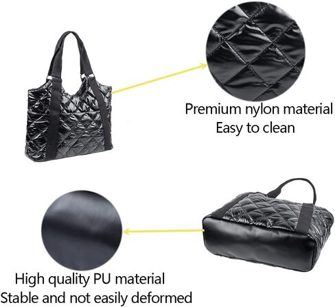 حقيبة حمل مبطنة من النايلون متوسطة الحجم مقاومة للماء وحقائب كتف كاجوال خفيفة الوزن منتفخة للنساء الممرضة in Kuwait