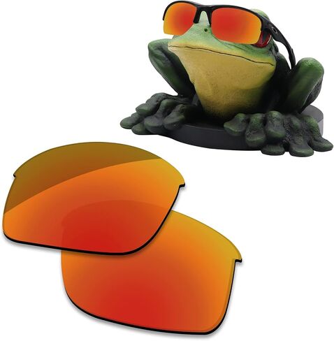 Acefrog AR Coated Polarized Replacement Lenses for Oakley Bottle Rocket OO9164 Sunglasses - Flash Bronze in Saudi Arabia