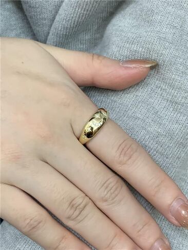 Dome CZ Star Moon 925 Sterling Silver Statement Ring for Women Girls Expandable Adjustable Chunky Wide Open Band Rings Comfort Fit Jewelry in Saudi Arabia