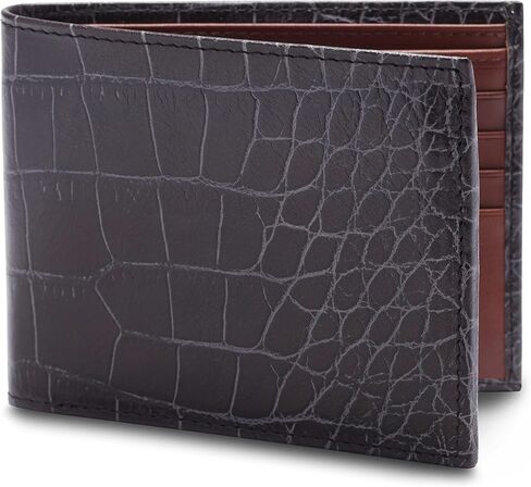 بوسكا محفظة كروكو كونتيننتال لبطاقة الهوية من فيناتج، كروكو/بني داكن، مقاس واحد، محفظة فيناتج كروكو كونتيننتال لبطاقة الهوية in Kuwait