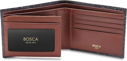 بوسكا محفظة كروكو كونتيننتال لبطاقة الهوية من فيناتج، كروكو/بني داكن، مقاس واحد، محفظة فيناتج كروكو كونتيننتال لبطاقة الهوية in Kuwait