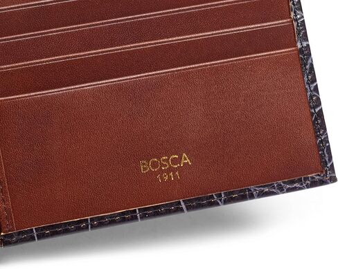 بوسكا محفظة كروكو كونتيننتال لبطاقة الهوية من فيناتج، كروكو/بني داكن، مقاس واحد، محفظة فيناتج كروكو كونتيننتال لبطاقة الهوية in Kuwait