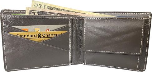 Genuine Leather Anti-theft RFID-Blocking 3D Dragon Printed Gifting Bifold Wallet with Detachable Credit Card Case for Men (Card Wallet - Skin Black) in Saudi Arabia