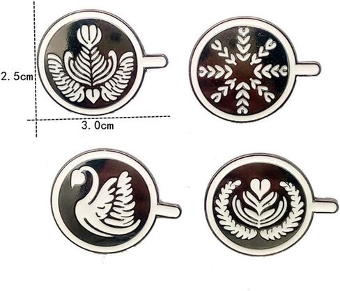 4 قطع من دبابيس طية الصدر المينا فنجان القهوة بروش لطيف الكرتون شارة القهوة الجينز دبوس طية صدر السترة بروش مجوهرات هدية للنساء الرجال خليط معدني من الستيل بدون احجار كريمة, سبيكة صلب, بدون أحجار in Kuwait