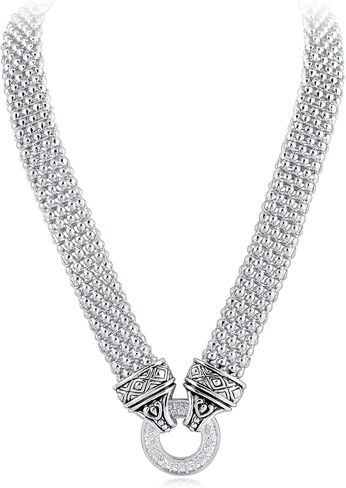 جوهرة مصمم المجوهرات مستوحاة قصيرة النساء قلادة 45 سم + 5 سم الفشار سلسلة كلاسيكية أنيقة خمر العتيقة مجوهرات هدية عيد الميلاد in Kuwait