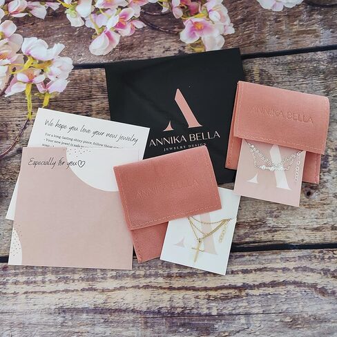 قلادة سلسلة فيجارو من الفضة الإسترلينية من أنيكا بيلا للنساء، الطول 43.18 سم - 50.8 سم، قلادات طويلة بطبقات بسيطة، مقاومة للماء، هدية بسيطة لها (سلسلة ربط) in Kuwait