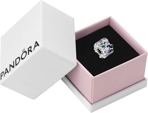 Pandora Butterflies Clip Charm - Compatible Moments Bracelets - Jewelry for Women - Gift for Women in Your Life - Made with Sterling Silver & Enamel, With Gift Box in Saudi Arabia