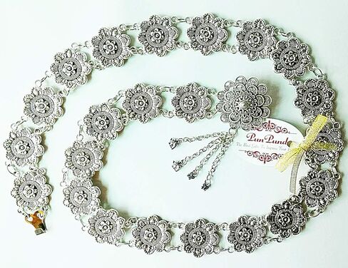 بون باند احزمة مطلية بالفضة بتصميم مستوحى من التقاليد التايلاندية الكبرى بنمط فينتاج لحفلات الزفاف للنساء، فستان وتنورة سارونج شرقية in Kuwait