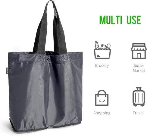 احزمي حقيبة حمل خفيفة الوزن وقابلة للتعبئة سعة 16 لترًا، وحقيبة بقالة قابلة للطي مقاومة للماء، وحقيبة تسوق قابلة لإعادة الاستخدام in Kuwait