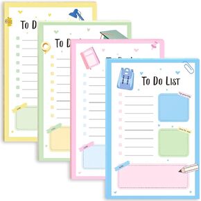 Say Goodbye to Boring Sticky Notes with SIMPWAY to Do List Sticky Notes - 300 Sheets 4 x 6 Inches to Do List Notepad - Great for Work and Back to School