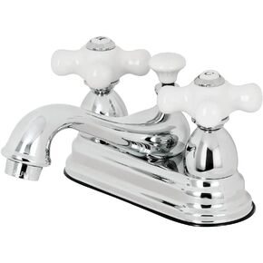 Kingston Brass KS3607PX 4 in. Center Bathroom Faucet, Brushed Brass, 6.38 x 4.5 x 3.06
