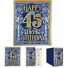 2024 100th Birthday Greeting Card, 100 Year Old Birthday Gift Card,Memory Back In 1924（Envelope）