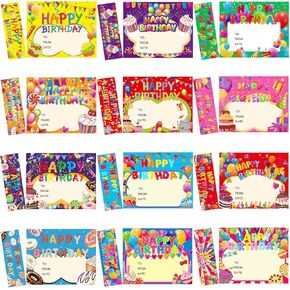 120 Pcs Birthday Certificates for Students Happy Birthday Certificates for Kids Classroom Happy Birthday Bookmarks Cupcakes Bookmark Awards for Child School Preschool Mini Reward Card, 12 Styles in Saudi Arabia