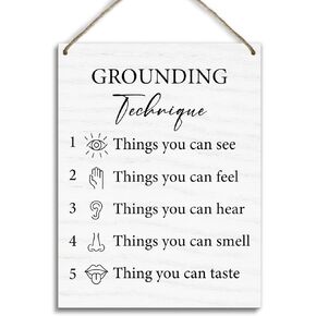 Mental Health Therapy Office Wooden Hanging Wall Decor Positive Energy Wood Sign Positive Affirmations Wood Wall Decor Office School Classroom Nursery Homes chool Decor Therapist Gifts 8''X10'' (DH83)