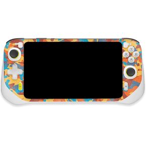 MightySkins Glossy Glitter Skin Compatible with Logitech G Cloud Gaming Handheld - Retro Camouflage | Protective, Durable High-Gloss Glitter Finish | Easy to Apply | Made in The USA