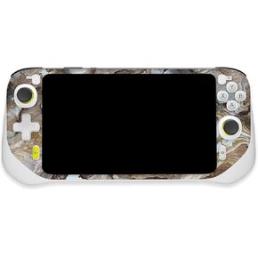 MightySkins Glossy Glitter Skin Compatible with Logitech G Cloud Gaming Handheld - Brown Marble | Protective, Durable High-Gloss Glitter Finish | Easy to Apply | Made in The USA