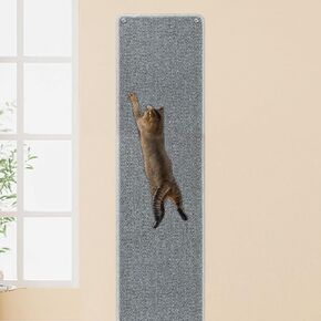 70.9x15.8 Thickened Cat Wall Climbing Carpet Scratcher, Extra Large Tall Cat Scratch Mat Rug with 16 Pcs Fixed Nails, Cat Scratch Pad Cat Scratching Post Couch Sofa Protector