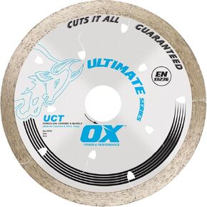 OX OX-UCT-14 Ultimate Cuts All Tiles 14-Inch Diamond Blade, 1-Inch bore