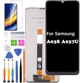 Screen Replacement for Samsung Galaxy A03S [US Version] A037U A037U1 LCD Display Touch Digitizer Assembly + Tools