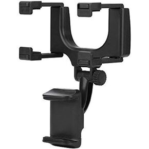 Keenso 3.5-6in Rearview Mirror Mount Grip Clip,360° Car Rear View Mirror Mount Phone Holder Stand Mount for Cell Phone GPS