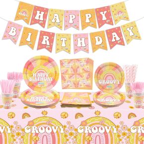 لوازم الحفلات الرائعة، تتضمن لافتة عيد ميلاد بوهو هيبي، ومفرش طاولة رائع، وأطباق، وأكواب، ومناديل لحفلة عيد ميلاد هيبي بوهو رينبو داسي الرجعية، واثنين من ديكورات حفلات عيد الميلاد الرائعة، تكفي 20 شخصًا in Kuwait