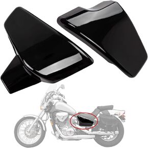 أغطية انسيابية جانبية للبطارية PSLER لـ VLX 600 1999-2008 وVT 600 C CD Shadow VLX Deluxe 1999-2007 أسود