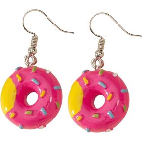 Resin Drop Handmade Gift Eardrop Cute Funny Emulational Charm Food Cartoon Snacks Popcorn Earring Strawberry Fruits