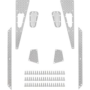MEUS RACING 8pcs RC Decoration Set for TRX4M Defender Bronco K10 F150 1/18 RC Crawler Car with Metal Hood for Skid Plate and Pedal in Saudi Arabia