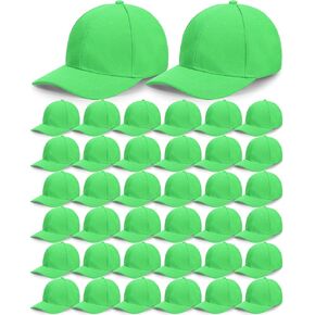 36 Pack Blank Baseball Cap Bulk Adjustable Back Strap Sublimation Hats Plain Unisex Trucker Hat for Men Women