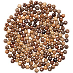 Nanalou Wooden Beads - 200 Count (Walnut, 10mm)