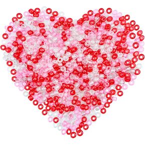 800 pcs Halloween Glitter Plastic Beads Assorted Round Beads for Halloween Home Party Decoration Supplies Crafts (Orange Black Purple)