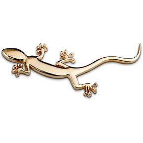 1 Pack Gecko Car Stickers, Fashion 3D Gecko Shape Pure Metal Chrome Badge Emblem Decal Car Sticker, Car Body Block Scratch Sticker – Waterproof, Sun Protection, Durable